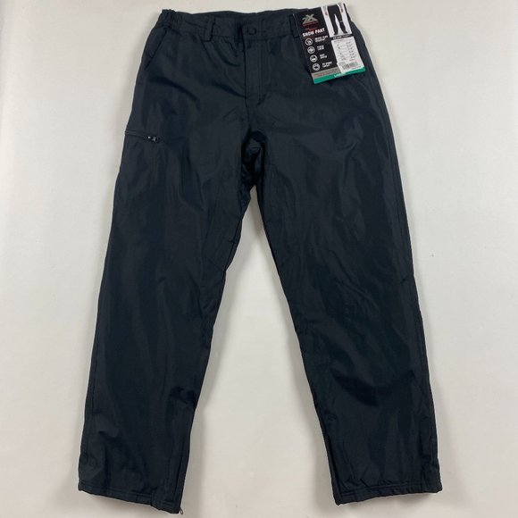 NEW ZeroXposur Snow Pants Men's Large Black Ski Snowboard Water Resistant; - Picture 1 of 16